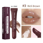Lakerain Lip Moisturizing Glaze Balm 2-in-1 lip gloss with mirror, providing lasting moisture and mild skin repair.