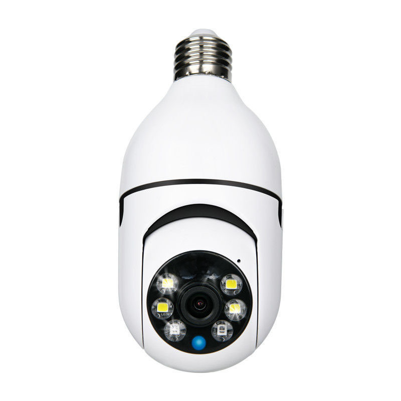 200W Wireless WiFi Security Camera with E27 Socket, dual-light source, and 2MP dual-frequency camera for home security.