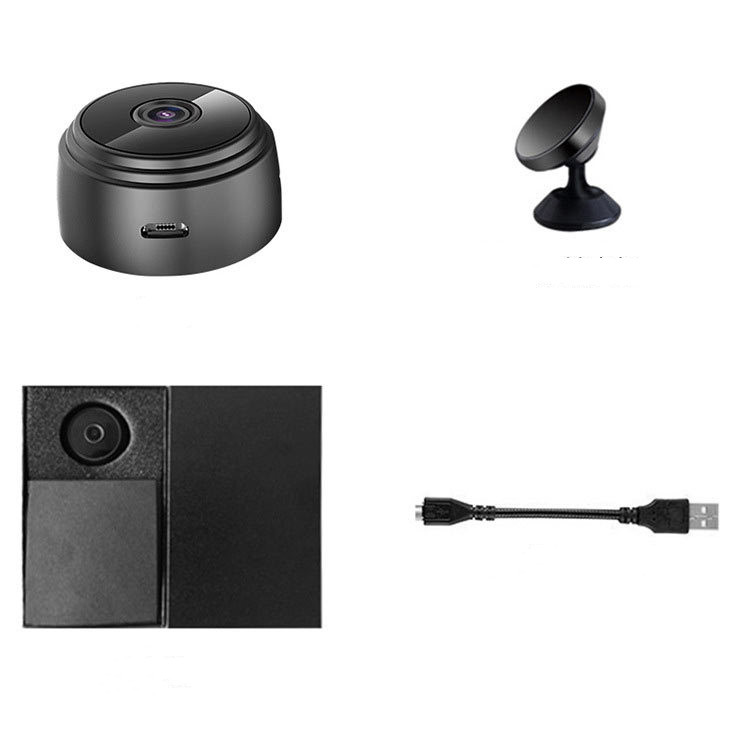 Two black security cameras from BackupMyFilesNow.com with weather-resistant housings and adjustable mounts.