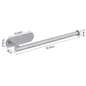 Stainless steel self-adhesive toilet paper and towel holder by BACKUPMYFILESNOW.COM®, wall-mounted kitchen hook storage.