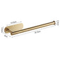 Stainless steel self-adhesive toilet paper and towel holder, wall-mount kitchen hook for roll paper storage, no punch required.
