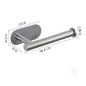 Stainless steel self-adhesive toilet paper and towel holder, wall-mounted kitchen hook, punch-free roll paper storage.
