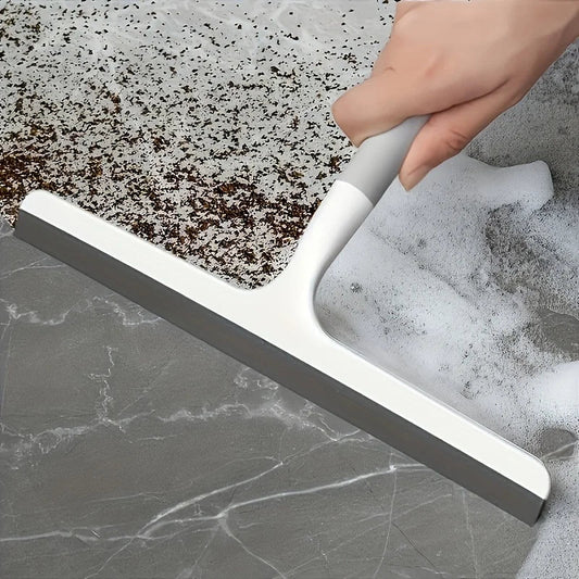 Two BACKUPMYFILESNOW.COM® silicone shower scraper cleaners for bathroom and glass cleaning, featuring multi-purpose squeegee and water wiper.