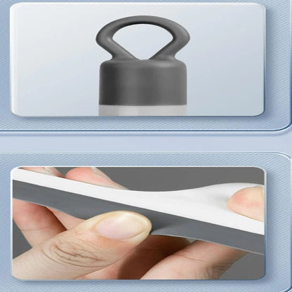BackupMyFilesNow® 2-pack silicone shower scraper and squeegee for cleaning glass, floors, and windows in bathrooms and households.