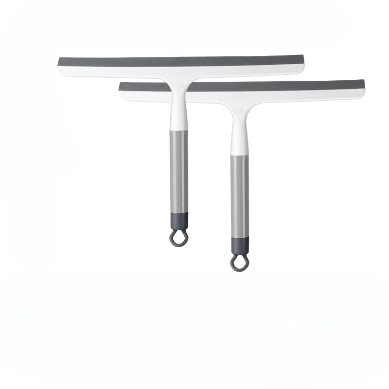 BackupMyFilesNow® silicone shower scraper cleaner, dual-pack, for bathroom glass, floors, windows, and household water wiping.