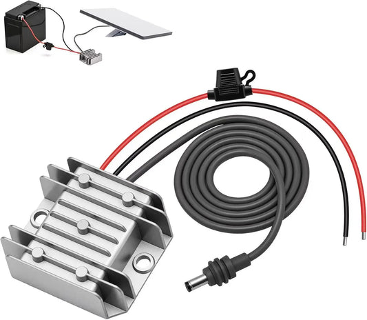 Starlink Mini 12V Adapter DC Step Up Converter with power cord, 9-28V input, 30V 3.5A output, for Starlink Mini power system.