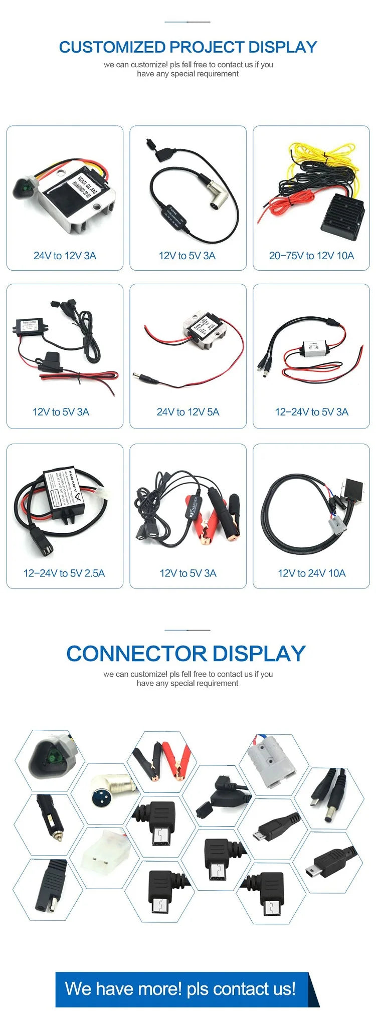 High performance Starlink satellite internet step-up power cable kit with 12V to 30V adapter, RV car charger, and 100W capacity.
