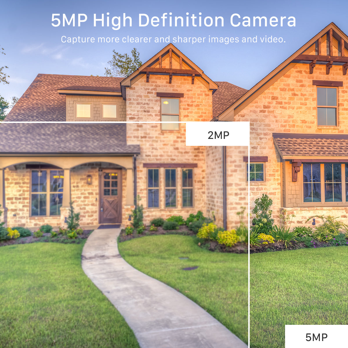 Dual optical 4MP IP security camera with 3.6mm lens, featuring night vision and weatherproof design for outdoor surveillance.