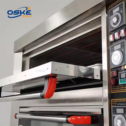 BackupMyFilesNow.com commercial bakery oven with 3 decks and 6 trays, gas and electric options for professional kitchen use.