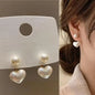 925 silver needle green flower earrings for women with zircon leaf design, Korean fashion jewelry, stylish stud earrings.