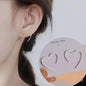 925 silver needle green flower earrings for women with zircon leaf design, Korean fashion jewelry, trending luxury stud earrings
