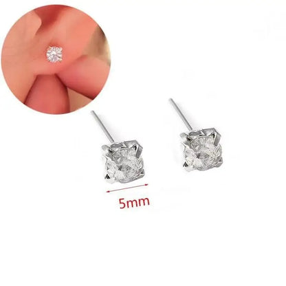 925 silver needle green flower earrings for women featuring zircon leaf design, Korean fashion jewelry, trendy stud earrings.