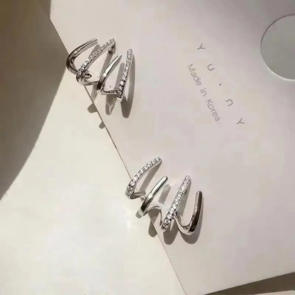 925 silver needle green flower earrings for women with zircon leaf design, Korean fashion jewelry, trendy stud earrings