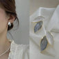 925 silver needle green flower earrings for women with zircon leaf design, Korean fashion jewelry, trendy and elegant stud earrings