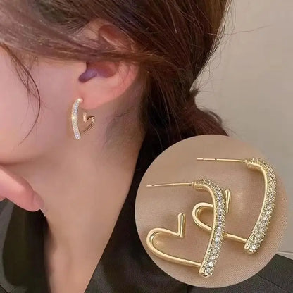 925 silver needle green flower earrings for women with zircon leaf design, Korean fashion jewelry, trendy stud earrings