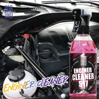 BackupMyFilesNow® 300ml engine bay cleaner removing oil, grease, dust, and grime for a thorough decontamination.