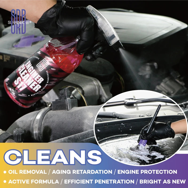 BackupMyFilesNow® 300ml engine bay cleaner for removing grease, oil, dust, and grime from engine components.