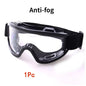 Clear antifog safety goggles by BACKUPMYFILESNOW.COM® with anti-splash, wind-proof lenses for industrial, lab, cycling, and riding use.