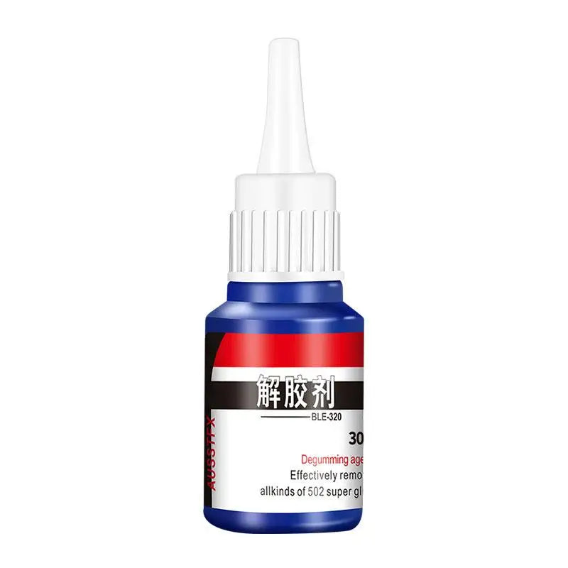 BackupMyFilesNow® 30g super glue remover aerosol spray for cleaning, debonding, and quick-drying adhesive removal.