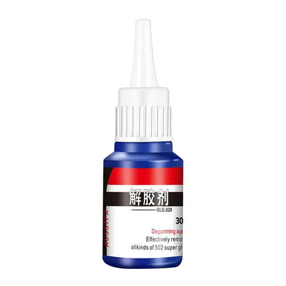 BackupMyFilesNow® 30g super glue remover aerosol spray for cleaning, debonding, and quick-drying adhesive removal.