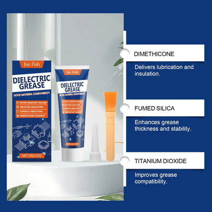 BackupMyFilesNow® 30g general-purpose dielectric grease for waterproof, insulating electrical connections in automotive and marine use.