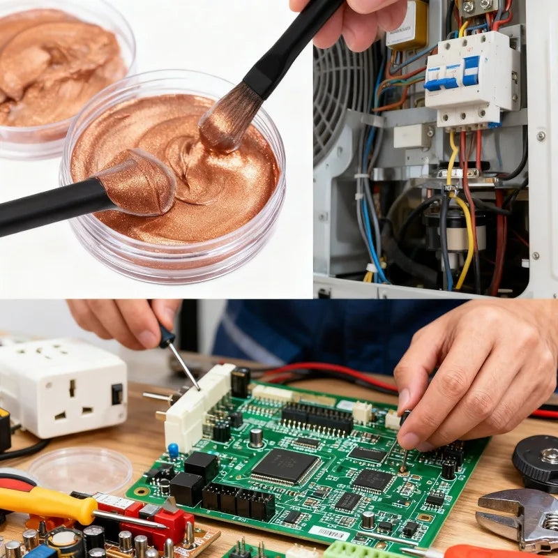 BackupMyFilesNow® 30g electrical contact grease with strong adhesion, anti-rust, anti-corrosion, high-temperature copper for car electrical systems.