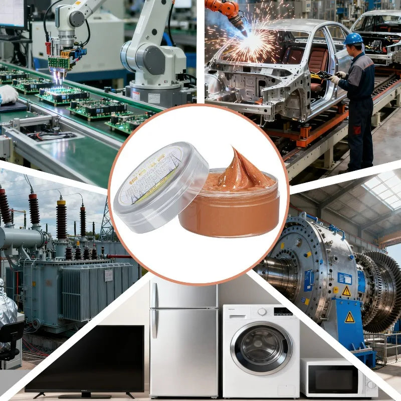 BackupMyFileSnow® 30g copper electrical contact grease with strong adhesion, anti-rust, anti-corrosion, and high-temperature resistance.