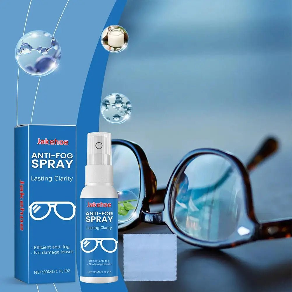 BackupMyFilesNow.com® 30ml anti-fog spray for eyeglasses, swim goggles, and snorkel lenses with a mild cleaning formula.
