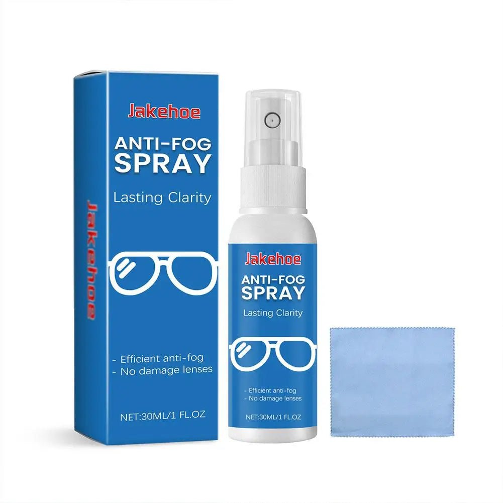 BackupMyFilesNow® 30ml anti-fog spray for eyeglasses, swim goggles, and snorkel masks, with a mild lens cleaning and defogging formula.