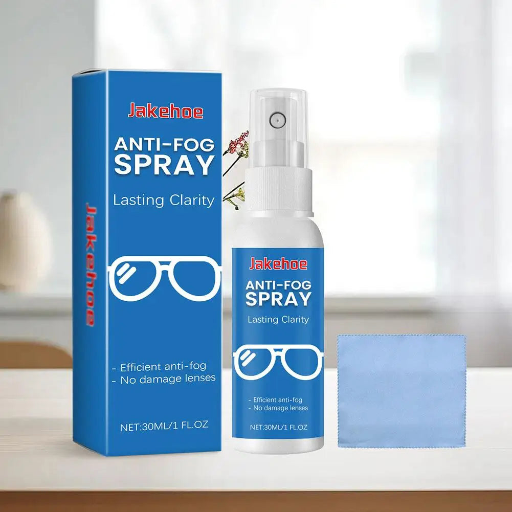30ml BACKUPMYFILESNOW® anti-fog spray for eyeglasses, swim goggles, and snorkel masks, with a mild lens cleaning and defogging formula.
