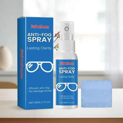 30ml BACKUPMYFILESNOW® anti-fog spray for eyeglasses, swim goggles, and snorkel masks, with a mild lens cleaning and defogging formula.