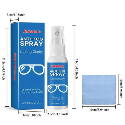 30ML BACKUPMYFILESNOW® anti-fog spray for eyeglasses, swim goggles, and snorkel lenses, with a mild cleaning and defogging formula.