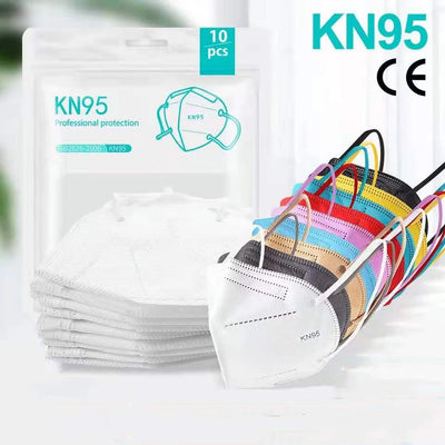 Pack of 30 adult FFP2 masks with 5-layer protection, CE approved KN95 masks for security and face protection.