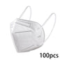 Set of 30 FFP2 KN95 masks with 5 layers for adult security protection, CE approved, face masks for safety and filtration.