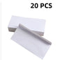 Set of white windowless business envelopes in various quantities, self-sealing, can hold A4 papers, ideal for invoices and bills.