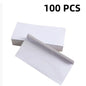 Set of white windowless business envelopes from BackupMyFilesNow.com, secure self-sealing design, suitable for A4 bills and invoices.
