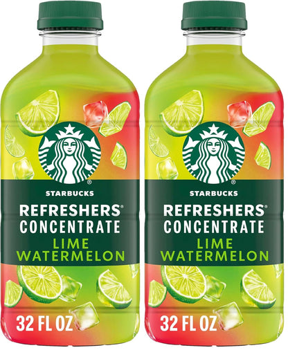 BackupMyFilesNow® 32 fl oz pack of Starbucks Refreshers Concentrate Strawberry Acai, a refreshing cold drink with vibrant fruit flavor.