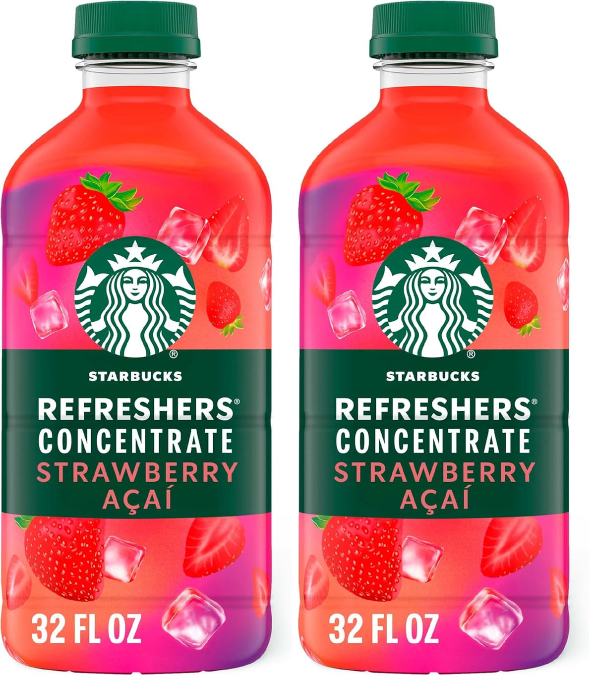 BackupMyFilesNow® 32 fl oz pack of Starbucks Refreshers Concentrate Strawberry Acai for refreshing cold drinks.