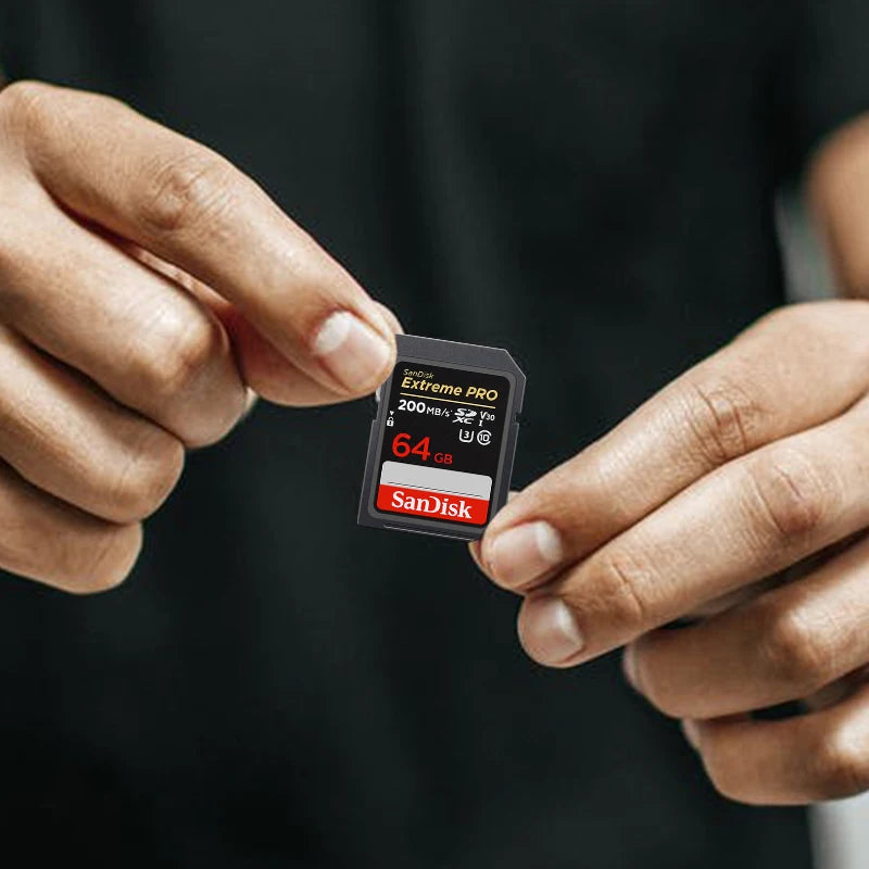 SanDisk V30 SD card for cameras, 32GB capacity, UHS-I U3 C10 flash, up to 200MB/s data transfer, original memory card.