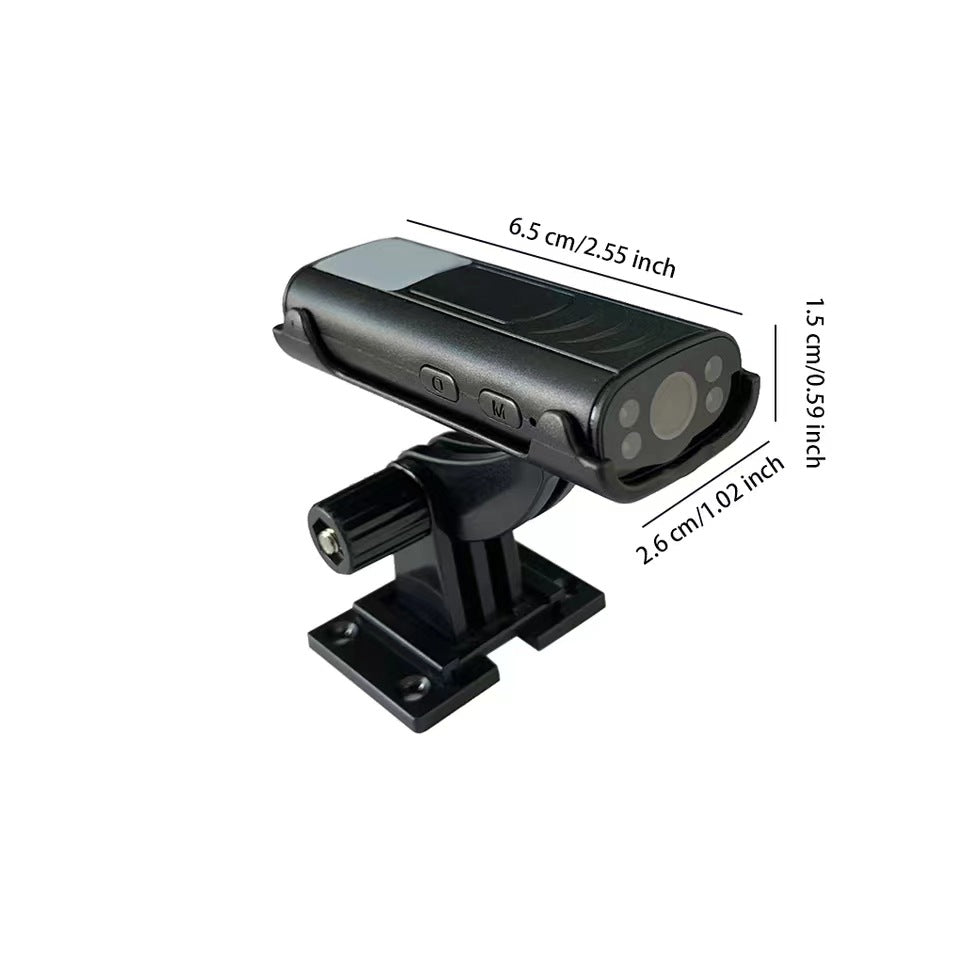 A7 HD WiFi indoor security camera with night vision and 32GB memory card for surveillance and remote monitoring.