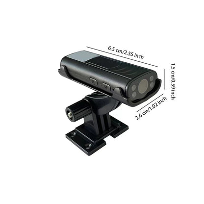 A7 HD WiFi indoor security camera with night vision and 32GB memory card for surveillance and remote monitoring.