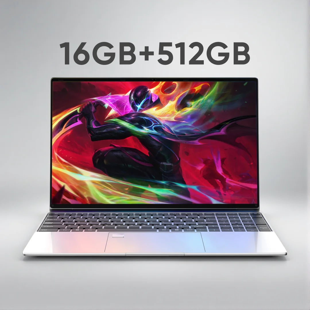 15.6-inch BackupMyFilesNow gaming laptop with Intel Core i9, 32GB RAM, 2TB SSD, ultra-slim design, Windows 11, for home and study use