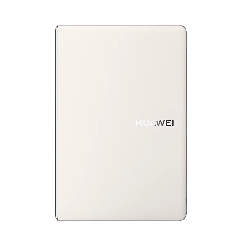 HUAWEI MateBook Fold with 18-inch dual-layer OLED display, ultra-light design, HarmonyOS 5, white folding laptop.