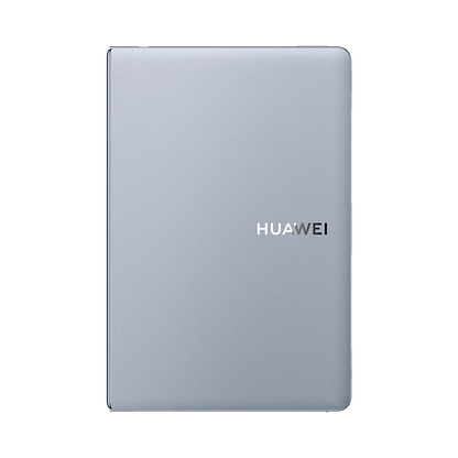 HUAWEI MateBook Fold with 18-inch dual-layer OLED display, ultra-light design, running HarmonyOS 5, white folding laptop.