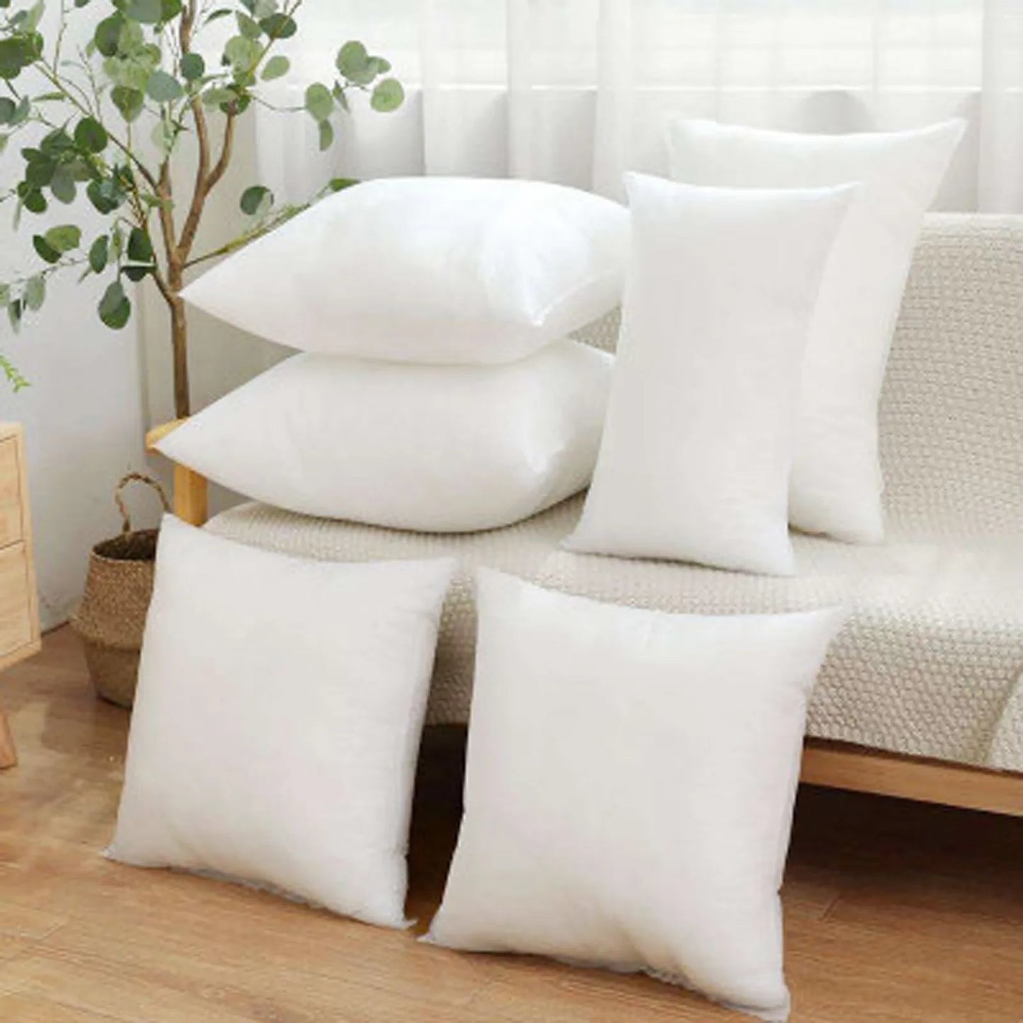 Comfortable bedside pillow by BACKUPMYFILESNOW.COM® featuring soft, breathable, anti-wrinkle pillow core for cozy sleep.
