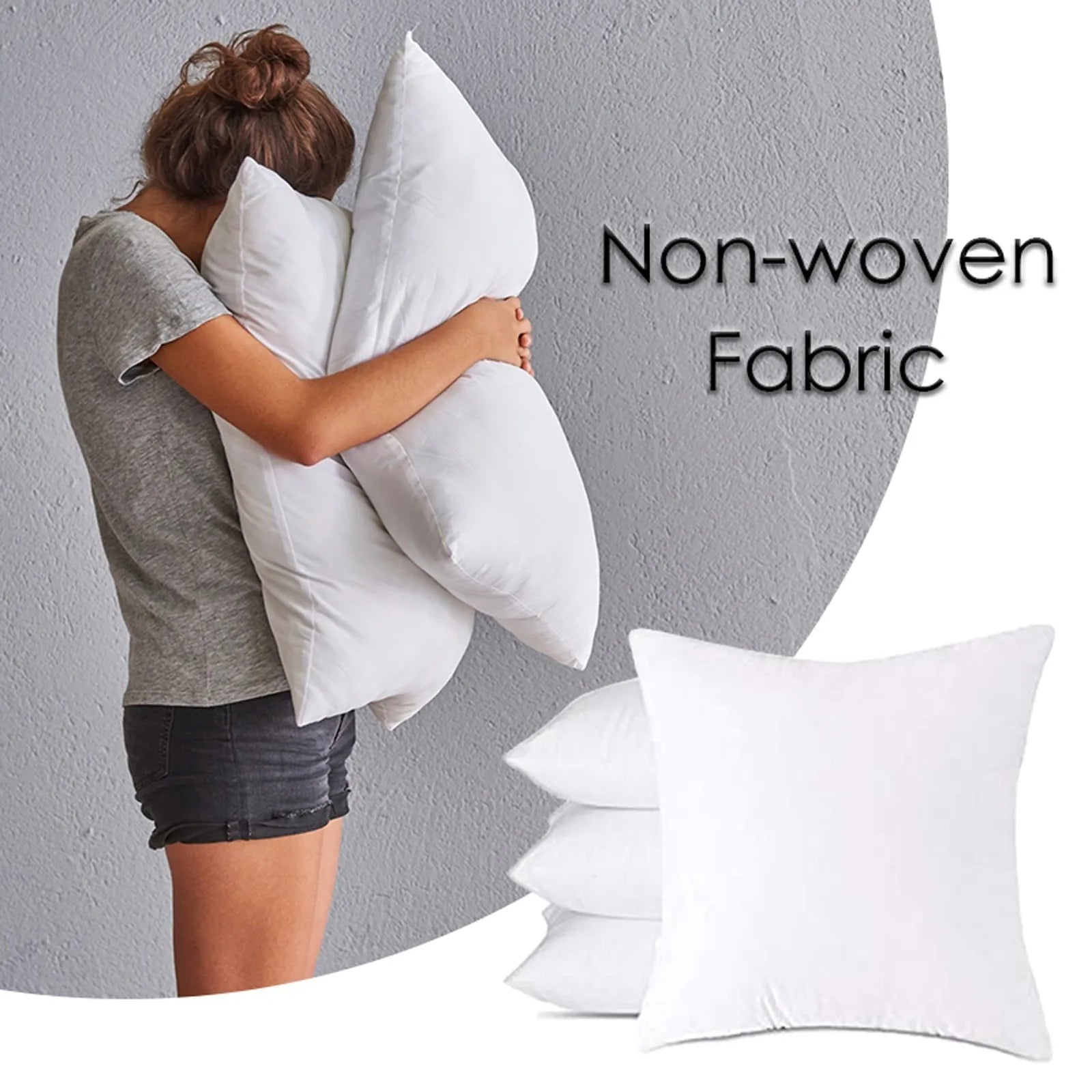 Comfortable bedside pillow by BACKUPMYFILESNOW.COM® featuring soft, breathable, anti-wrinkle core for cozy, warm sleep.