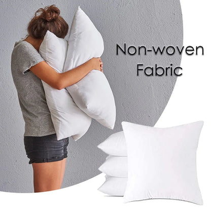 Comfortable bedside pillow by BACKUPMYFILESNOW.COM® featuring soft, breathable, anti-wrinkle core for cozy, warm sleep.
