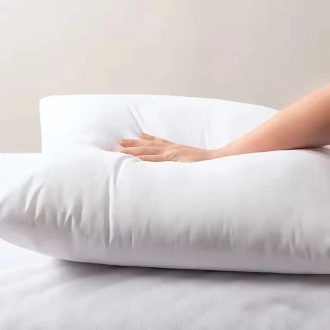 Comfortable bedside pillow by BACKUPMYFILESNOW.COM® with soft, breathable, anti-wrinkle core for cozy, warm sleep.