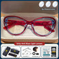 Women's cat eye design photochromic glasses with small frame, blue light blocking, prescription reading glasses by BLMUSA.