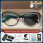 Women’s cat eye photochromic glasses with small frame, blue light blocking prescription reading glasses in trendy style.